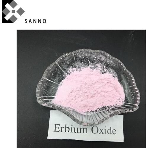 99.9% Purity Erbium Oxide powder Er2O3 50nm / 1-3um size rare earth metal oxide for ceramic and glass