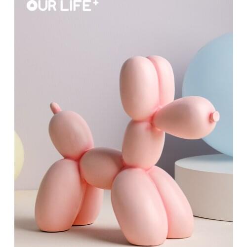 Simple Ins Style Balloon Dog Decoration Nordic Home Girl Girl Heart Cute Small Ornament Creative Cartoon