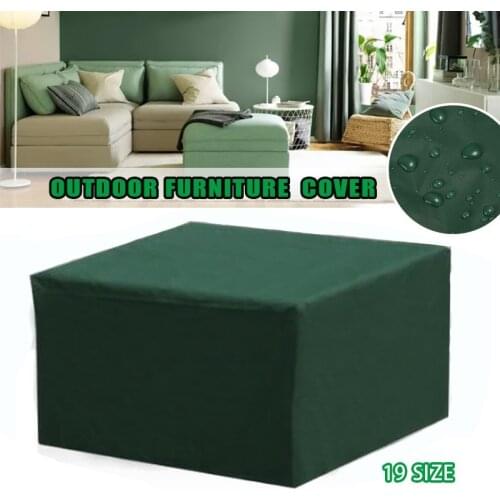 23 Sizes Dust Cover Furniture Protection Waterproof Dustproof Green/Silver/Coffee For Garden Balcony Outdoor Multi-Size