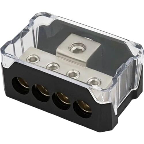 2 SPDP-1044 Platinum Series 1/0 Gauge In to 4 Gauge Distribution Power Out Block U3M4