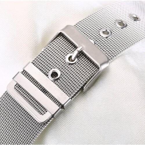 The stainless steel mesh belt watchband Milan watch strap14 16 18 20 22 24mm for Pam Fit Any Wrist Watch replace