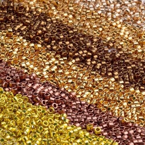 Taidian Japan Miyuki Delica Glass Beads Round Metallic Multiple Color Bohochic Party Earring 11/0 3grams/lot About 600pcs