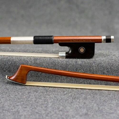 VingoBow Master Pernambuco Cello Bow Pure Silver Mounted Old D.Peccatte Model 4/4 Size 954C Mellow Sweet Tone Well Balanced