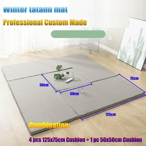 Custom made Natural coconut palm mattress Summer/Winter Eco-friendly Double sided Tatami Cushion Mat for beedroom Floor mattress