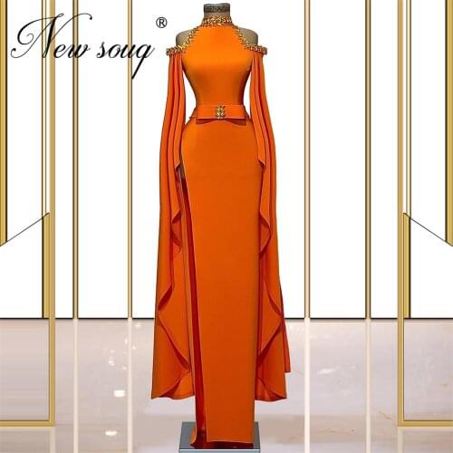 2021 Newest Dubai Design Formal Evening Gowns With Off The Shoulder Women Party Gowns Turkish Arabic Prom Dress Celebrity Dress