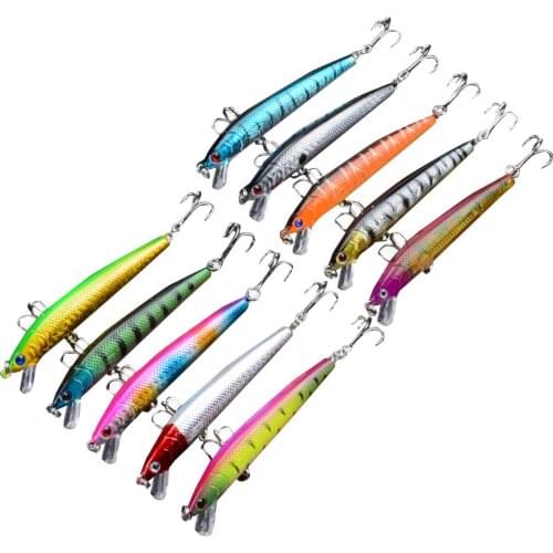 1PCS 10cm 8.5g hot model fishing lures hard bait 10color for choose minnow quality professional minnow depth0.6-1.2m