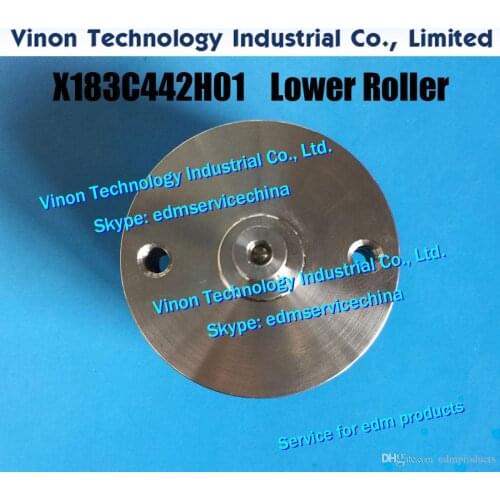 1pc) M456 edm Lower Roller X183C442H01 40x14tmm (Stainless Steel) X183-C442-H01, X194D877H03, X194-D877-H03 for Mitsubishi DWC