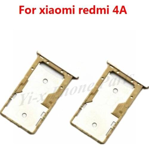 10pcs/lot For Xiaomi Redmi 4A SIM Card Tray Micro SD Card Holder Slot Adapter Replacement Repair Parts