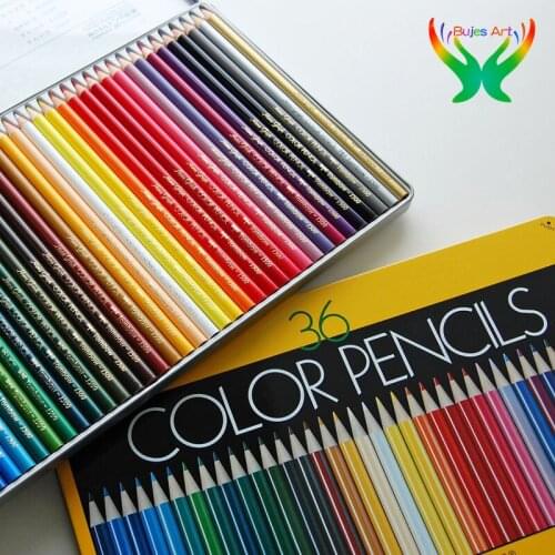 12 24 36 color Tombow oil color pencil school students hand drawing color pencil set art supplies sketch painting pencil set