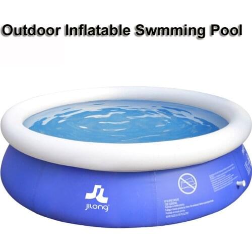 180cm Family Inflatable Pool Above Ground Swimming Pool Kid Adult Children Blue Garden Outdoor Play Pool Cover Piscine Gonflable