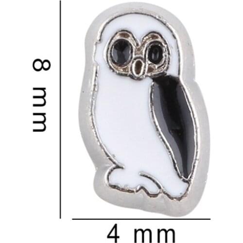 20Pcs/lot Owl Floating Charms Hand-made DIY for Glass Lockets