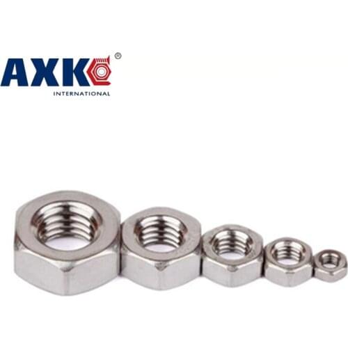 30pcs 6# 6#-32 201 304 Stainless Steel 201ss 304ss Nuts US Standard American Form Coarse Thread UNC Hex Hexagon Nut