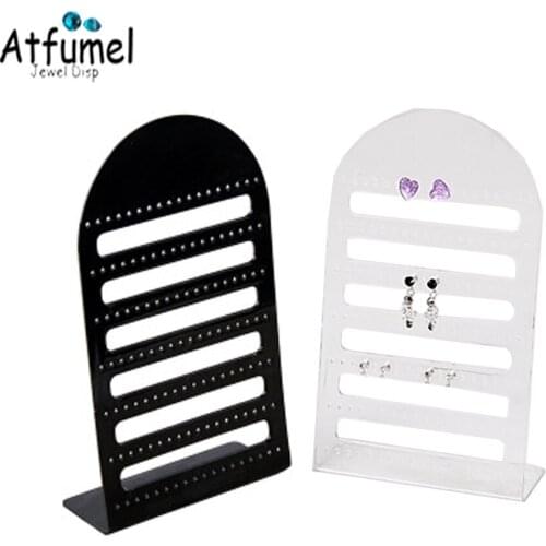 4Pcs/Lot 126 Holes L Shape Earring Jewelry Display Showcase Stud Holder Ear DIY Rack Joyeros Organizador De Joyas