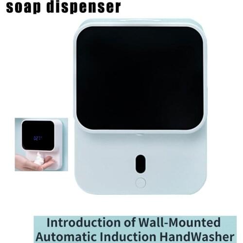LED Display Automatic Induction Foaming Hand Washer Liquid Soap Dispenser Foam Household Infrared Sensor For Homes Mall WC