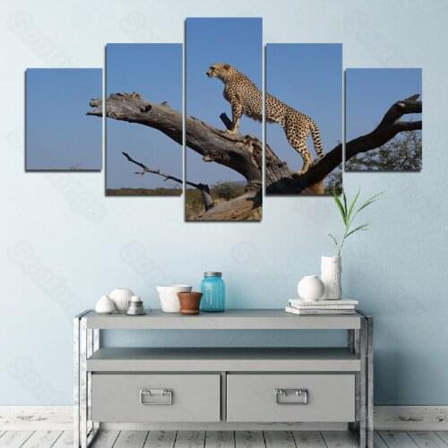 Frameless Painting Animal Leopard Despise Personality Simple Style Modern Living Room Home Decoration Art Wallpaper Wallpaper