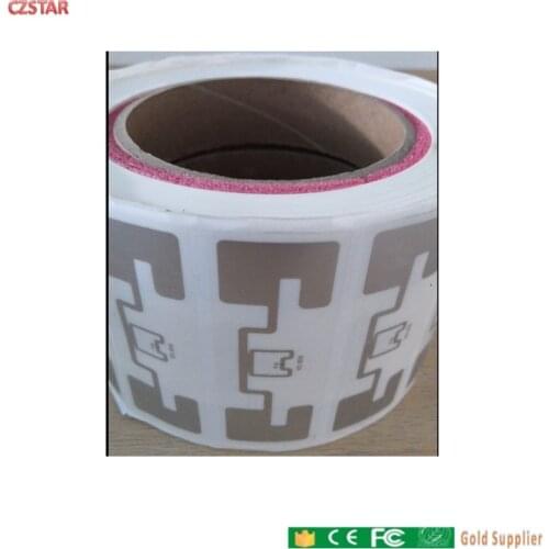 Free shipping impinj monza R6 chip passive uhf adhesive inlay epc long range 840-960 MHz uhf RFID tag label inlay sticker czstar
