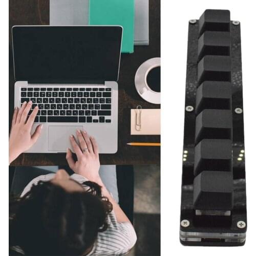 7-key Black Small Keyboard Custom Shortcut Keys Custom Custom Keyboard Programmable Keyboard Digital Mechanical Keyboard