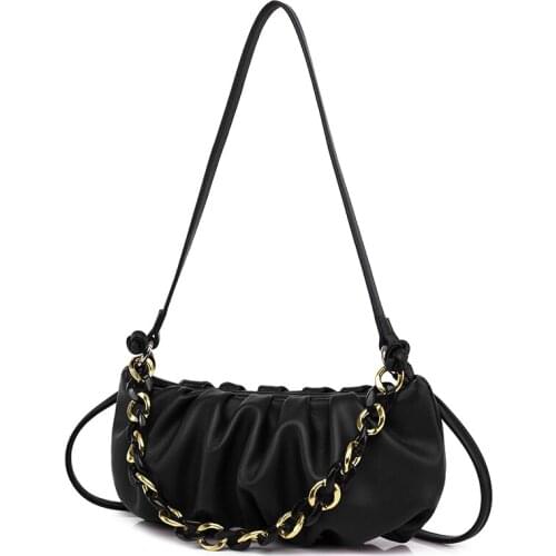 Designer Women Pu Leather Chain Shoulder Bag High Quality Ladies Small Handbags Messenger Bags Casual Female Crossbody Bag New