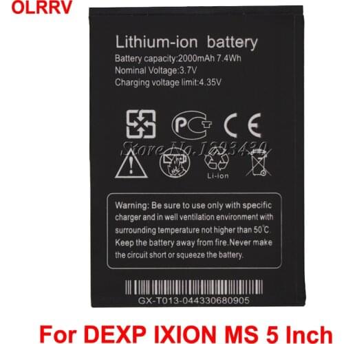 For DEXP IXION MS 5 Inch Battery For THL W200 W200S Battery Batterie Bateria AKKU Accumulator 2000mAh