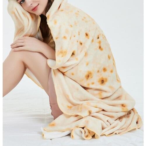 Flannel Blanket Corn Barbecue Tortilla Blanket Summer Thin Coral Fleece Round Throw Blanket Quilt Nap Travel Bed Sofa Blankets