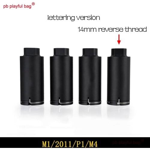 PB Playful Bag Outdoor sports gel ball gun 14mm reverse thread P1 M4 2011 M1 Upgrade materials Long muffler Toy parts MG40