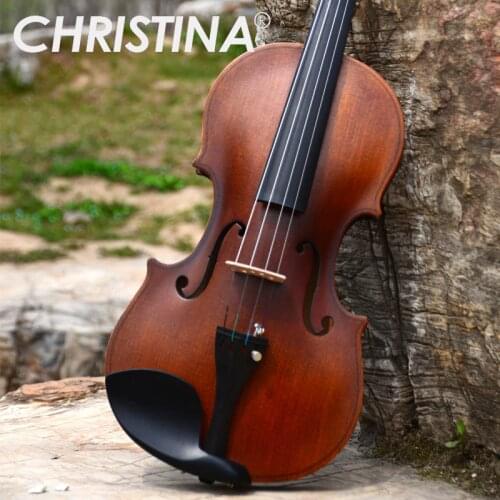 Italy Christina V01 beginner violin Antique Maple violin 4/4 3/4 Handmade musical instrument & case,bow,rosin