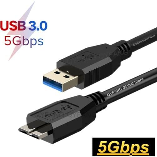 USB Micro B USB 3.0 Cable 5Gbps External Hard Drive Disk HDD Cable for Samsung S5 Note3 Toshiba WD Seagate HDD Data Wire Cables