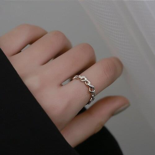 Heart Irregular Rings For Women Teen Girls Opening Adjustable New Trendy Simple Fashion Charm Gift Female Party Jewelry BOYULIGE