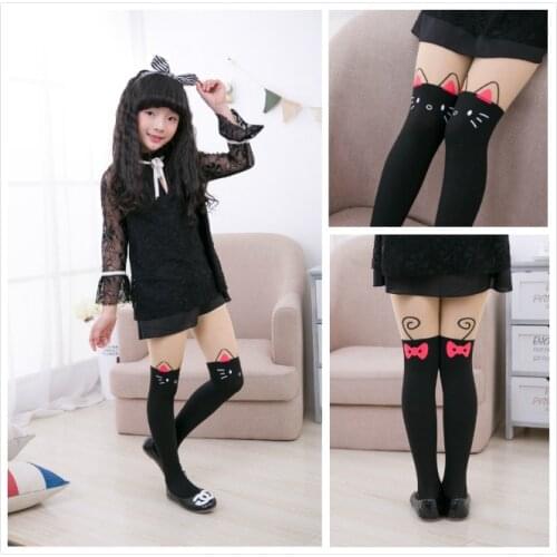 2-12T Spring summer Girl Cat Tights Autumn Baby Toddler Kids Girls Boys Cotton Tights Stockings Pantyhose Pants Trousers Tights