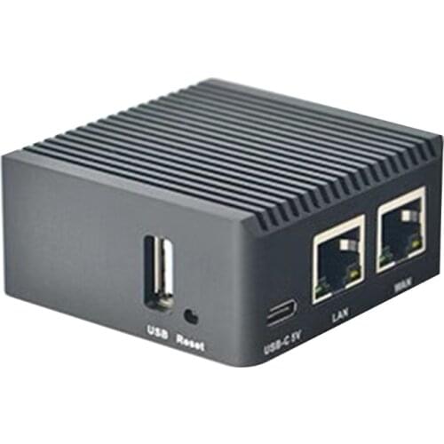 Module Components NanoPi R2S Mini Router Full Metal Shell RK3328 Dual Gigabit Ethernet Port Radiator Case OpenWrt K5DB