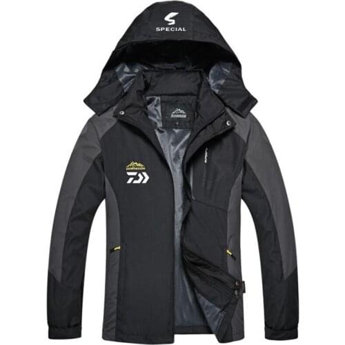 Men New Autumn Winter Fishing Clothing Waterproof Softshell Hiking Fishing Jackets Male Outdoor Camping Trekking Climbing Coat