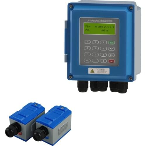 TUF-2000B best selling clamp on type wall mounted ultrasonic flow meter