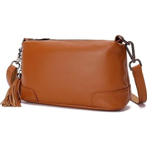 Genuine Leather Small Crossbody Bags For Women Shoulder Messenger Bag Ladies Fashion Purses and Handbags Female Bolsa Feminina