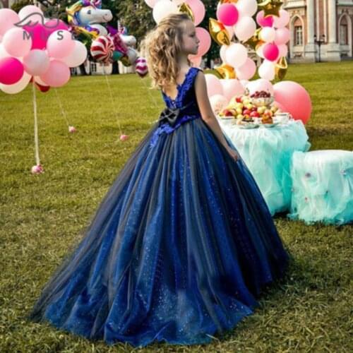 New Luxury Flower Girls Dresses For Weddings 2019 Girls Princess Pageant Ball Gowns Modis Kids Clothes Dress Vestidos Y1999