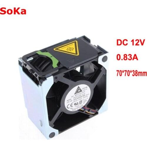 A3C40094788 Delta AFC0712DE-7K1M 38010022 Double Ball 4-Wire PWM12V Cooling Fan For FUJITSU For SIEMENS For PRIMERGY RX300 S5 S6