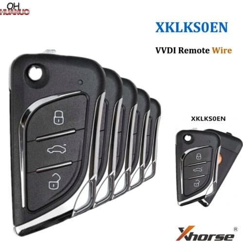Original XKLKS0EN XHORSE Wire Remote Key Knife Style 3 Buttons Work With Xhorse VVDI Key MAX VVDI2 MINI KEY TOOL