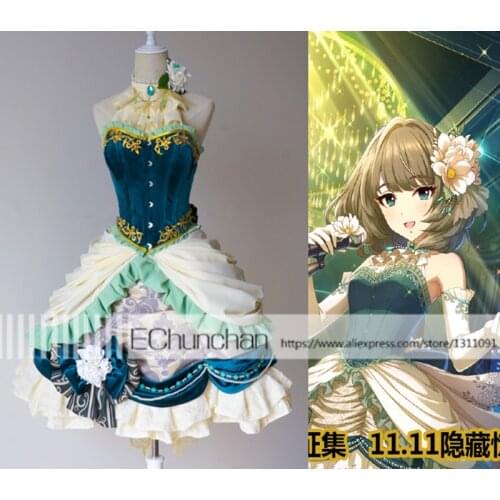 CINDERELLA MASTER Takagaki Kaede cosplay costume Dress