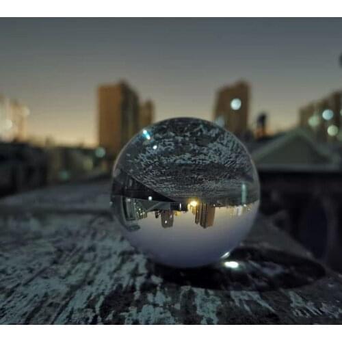 Clear Glass Crystal Ball Healing Sphere Photography Props Photo Gifts 30-50mm AU Home Decoration Transparent Light Ball