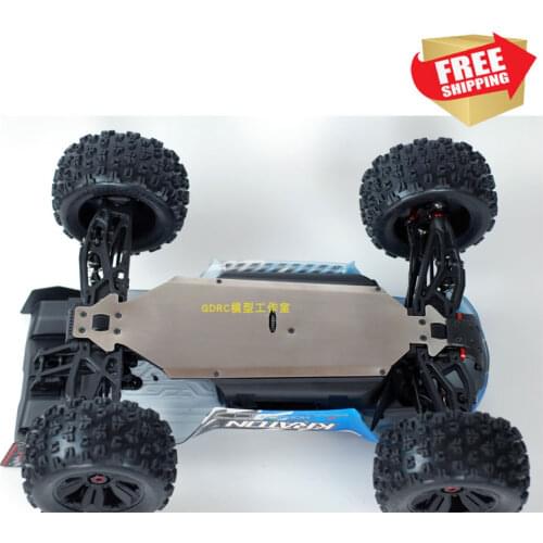 Radio control RC Car metal chassis armor guard protection skid plate for ARRMA 1/8 6s V5 kraton option upgrade parts