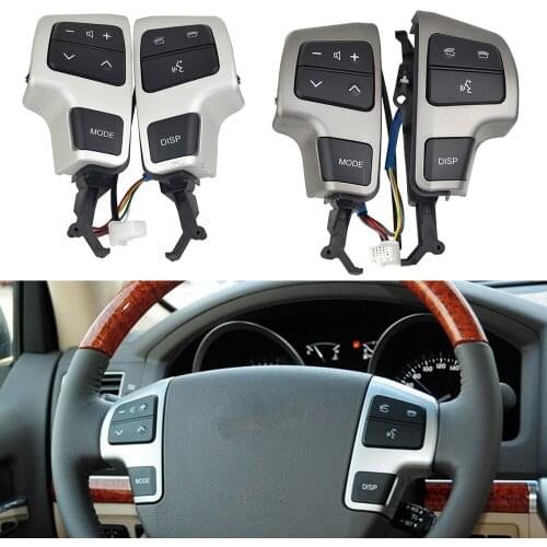 Silver/Gray Steering Wheel Audio Control Switch Regulator Button 84250-60080 84250-60050 FOR LAND CRUISER GRJ200 2007-2016