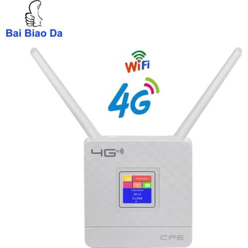 Cpe Broadband B1/B3/B7/B8/B20 4G LTE Wireless AP Wifi Router Mobile Hotspots Modem 3G 4G SIM Card Slot Portable Unlock Modem