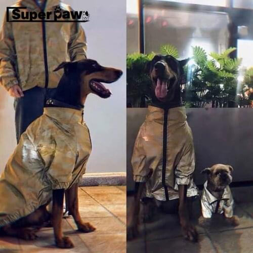New Style Dog Reflective Outdoor Jacket Windproof Camouflage Clothes Pet Hoodie Coat for Small Medium Large Dogs Doberman TLC28