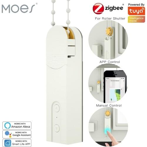 ZigBee Smart DIY Motorized Roller Blinds/Shades Drive Motor Hub Tuya Smart Life APP Alexa Google Home Voice Control