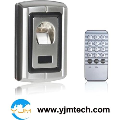 Free shipping via DHL Express Metal Case Waterproof Fingerprint Door Lock Access Control Controller+ Remote Control
