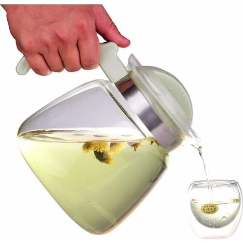High temperature resistant glass kettle can burn cold water cold water cup teapot juice jug with large capacity