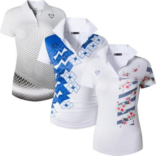 Jeansian 3 Pack Women Short Sleeve T-Shirt Tee Shirts Tshirt Golf Tennis Badminton SWT251_289_290_White (Please choose US size)