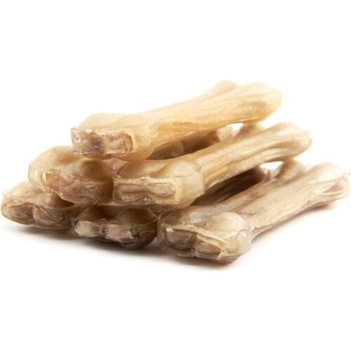 10Pcs/Lot Dog Chews Toys Cowhide Bone Molar Teeth Clean Stick Food Treats Toys Dogs Bones for Puppy Accessories Dogs Bones Toys