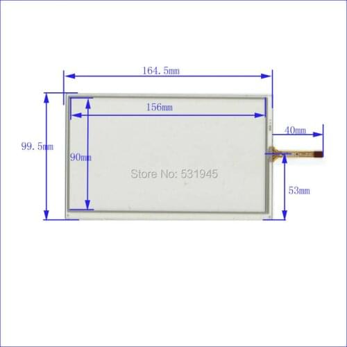 POST 7 inch 4-wire resistive Touch Panel XWT90 164.5*99.5 compatible Navigator TOUCH SCREEN 164.5mm*99.5mm GLASS LCD display