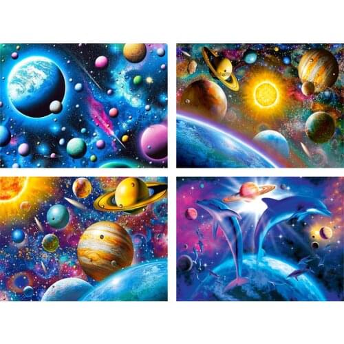 DIY Diamond Painting planet Picture 5D Full Diamond Embroidery Space Universe Cross Stitch Home Decoration Wall Art crafts Gift