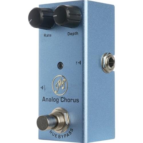 Analog Chorus Guitar Effect Pedal with Depth and Rate Knobs Mini Single Pedal for Electric Guitars to Create Fresh guitar pedal